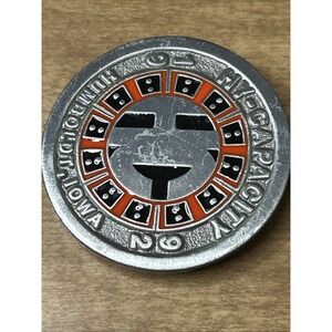 1992 HC Hy Capacity Humboldt Iowa Belt Buckle Red Black Limited Ed Farm